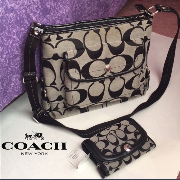 Coach Handbags - Authentic Coach Set! Crossbody and Wallet!!!